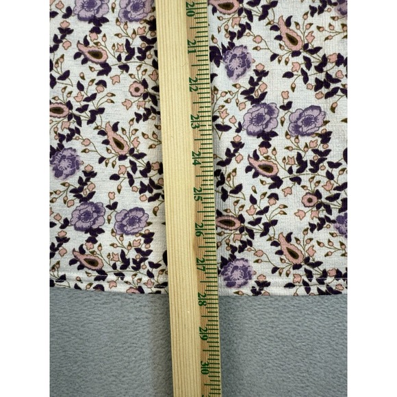 Melloday Women's Plus Sz 3X Multicolor Floral Prints Lace Lightweight Blouse Top - Picture 7 of 8